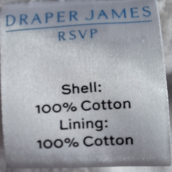 Draper James RSVP Embroidered White and Blue Women's Halter Top In A Small. - Picture 3 of 10